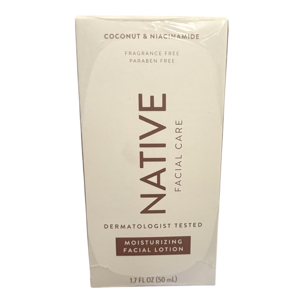Native Facial Care MOISTURIZING LOTION 1.7oz Coconut + Niacinamide NIB 3 pack